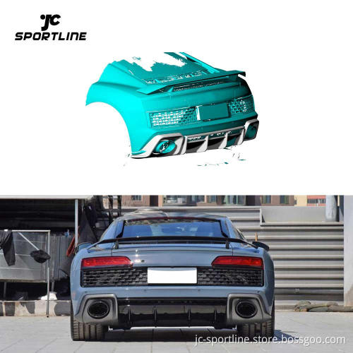 Pre-Preg Carbon Fiber Rear Diffuser Splitter Lip for 2023 Audi R8 V10 Performance Coupe 2-Door
